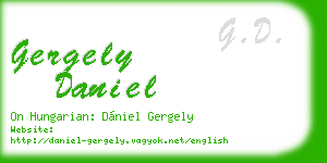 gergely daniel business card